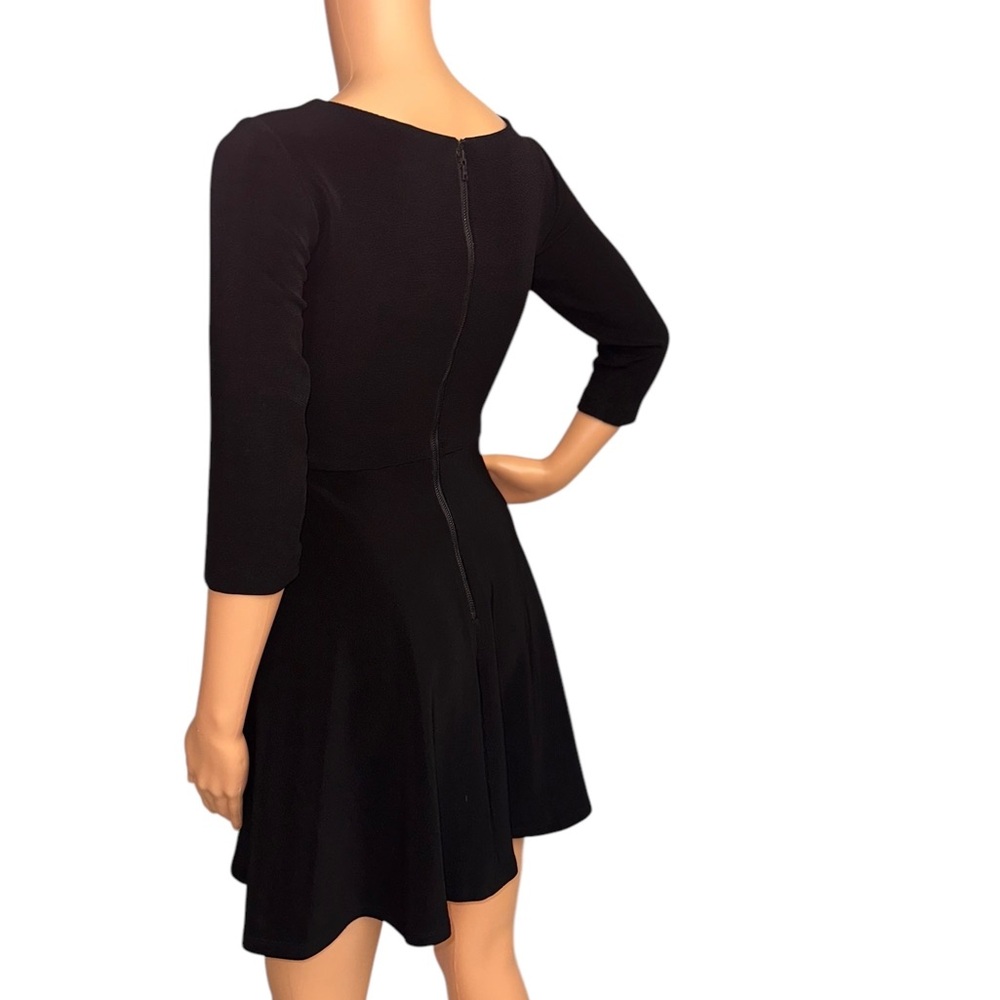 Alice + Olivia ~ Women’s 3/4-Sleeve Black Bodycon Shift Dress ~ Size 0 - Picture 8 of 12